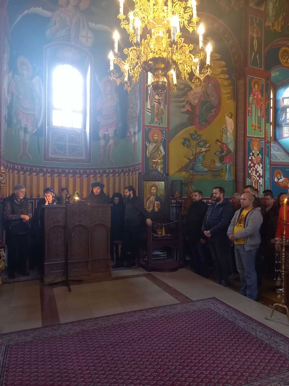 Божићна литургија у манастиру Рајиновац 2023. године