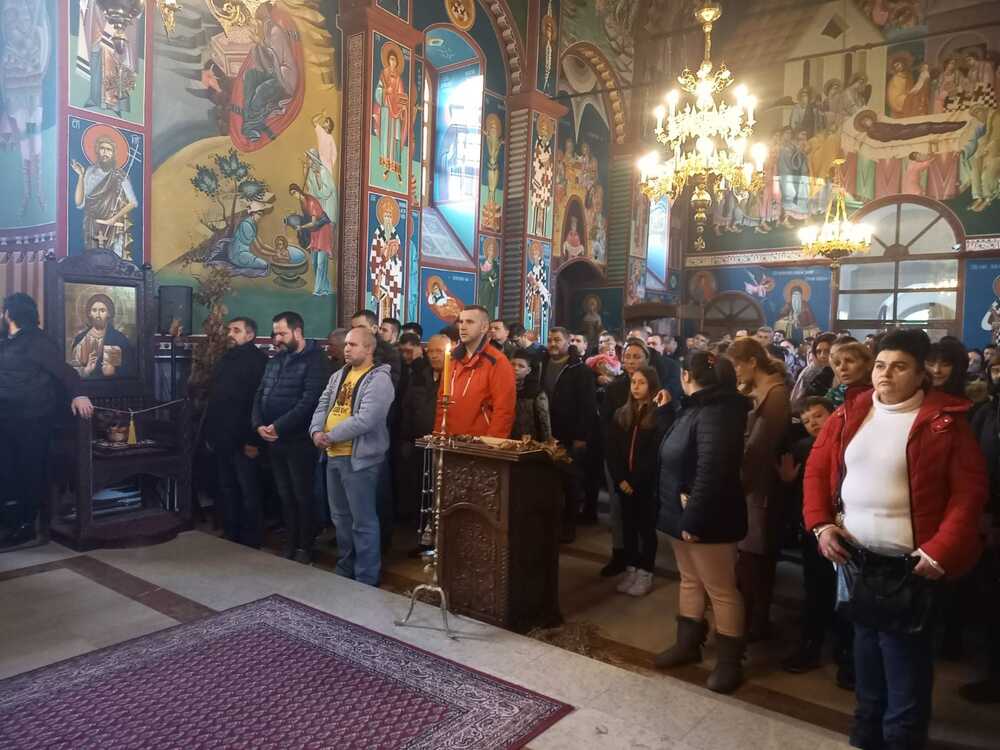 Божићна литургија у манастиру Рајиновац 2023. године